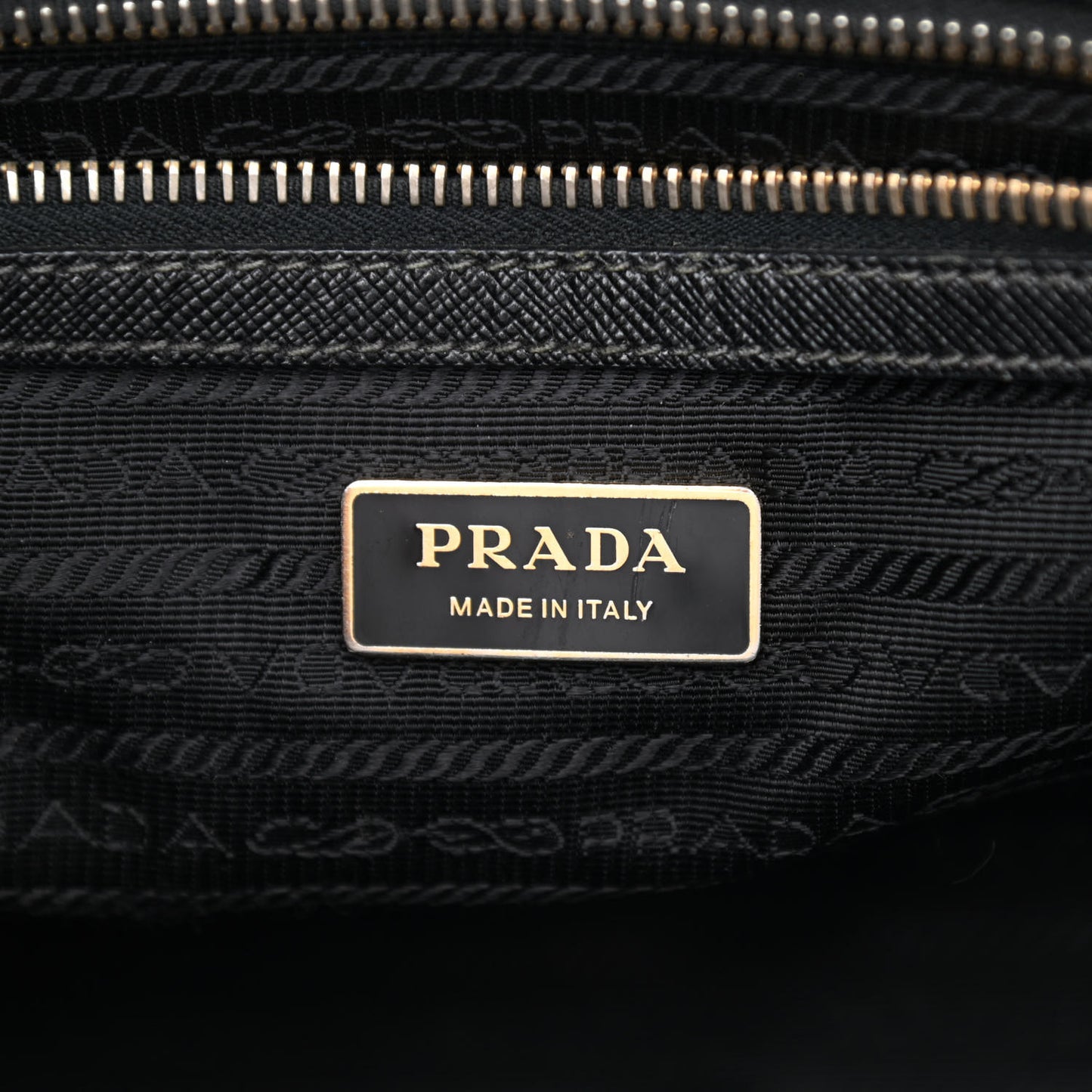 Saffiano Small Galleria Double Zip Tote Black