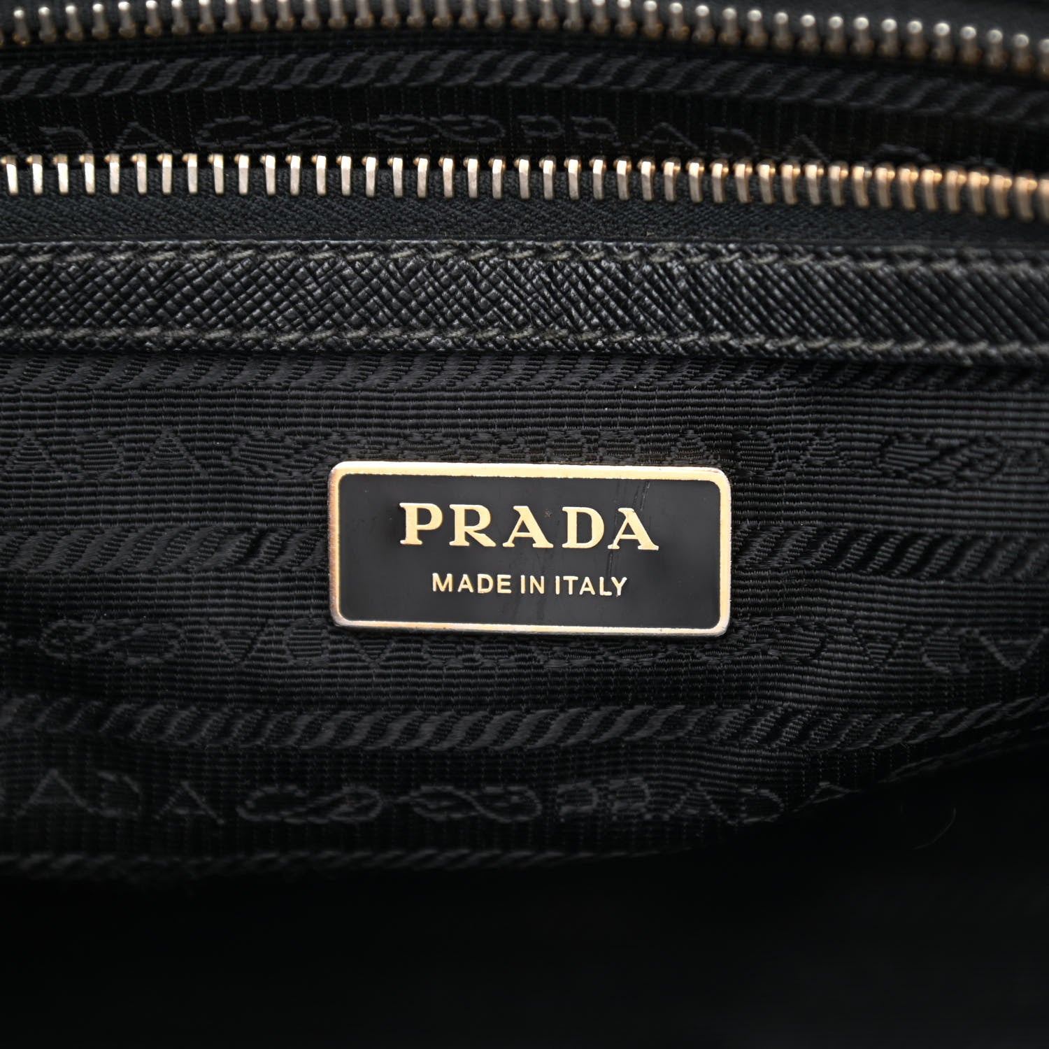 Prada Saffiano Small Galleria Double Zip Tote Black 6 of 16