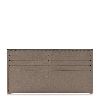 Louis Vuitton Calfskin Felicie Chain Wallet Card Holder Insert Tourterelle 1 of 6