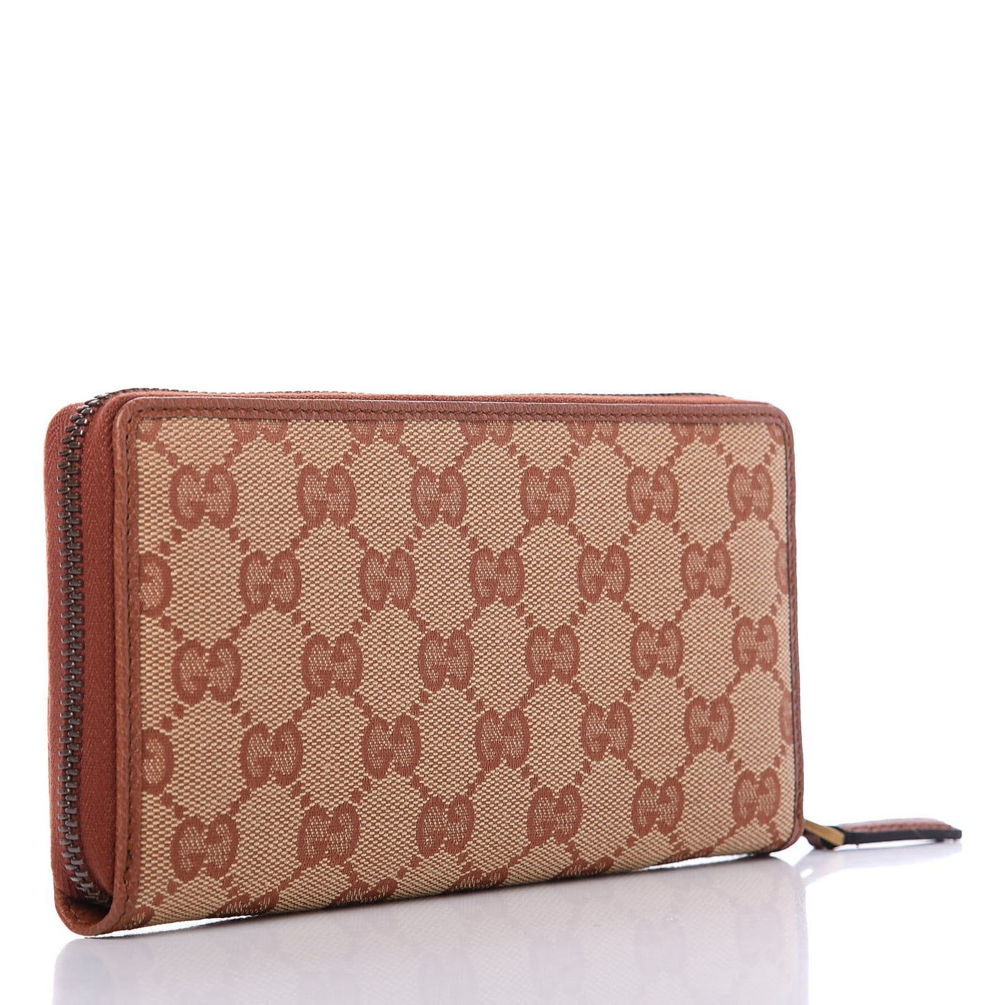 X MLB GG Monogram NY Yankees Zip Around Wallet Beige Ruggine Ivory