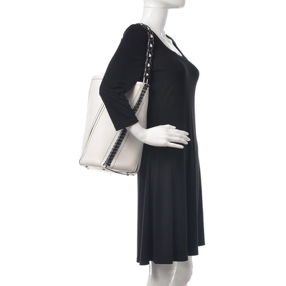 Proenza Schouler Smooth Calfskin Medium Hex Bucket Bag Black White 2 of 16