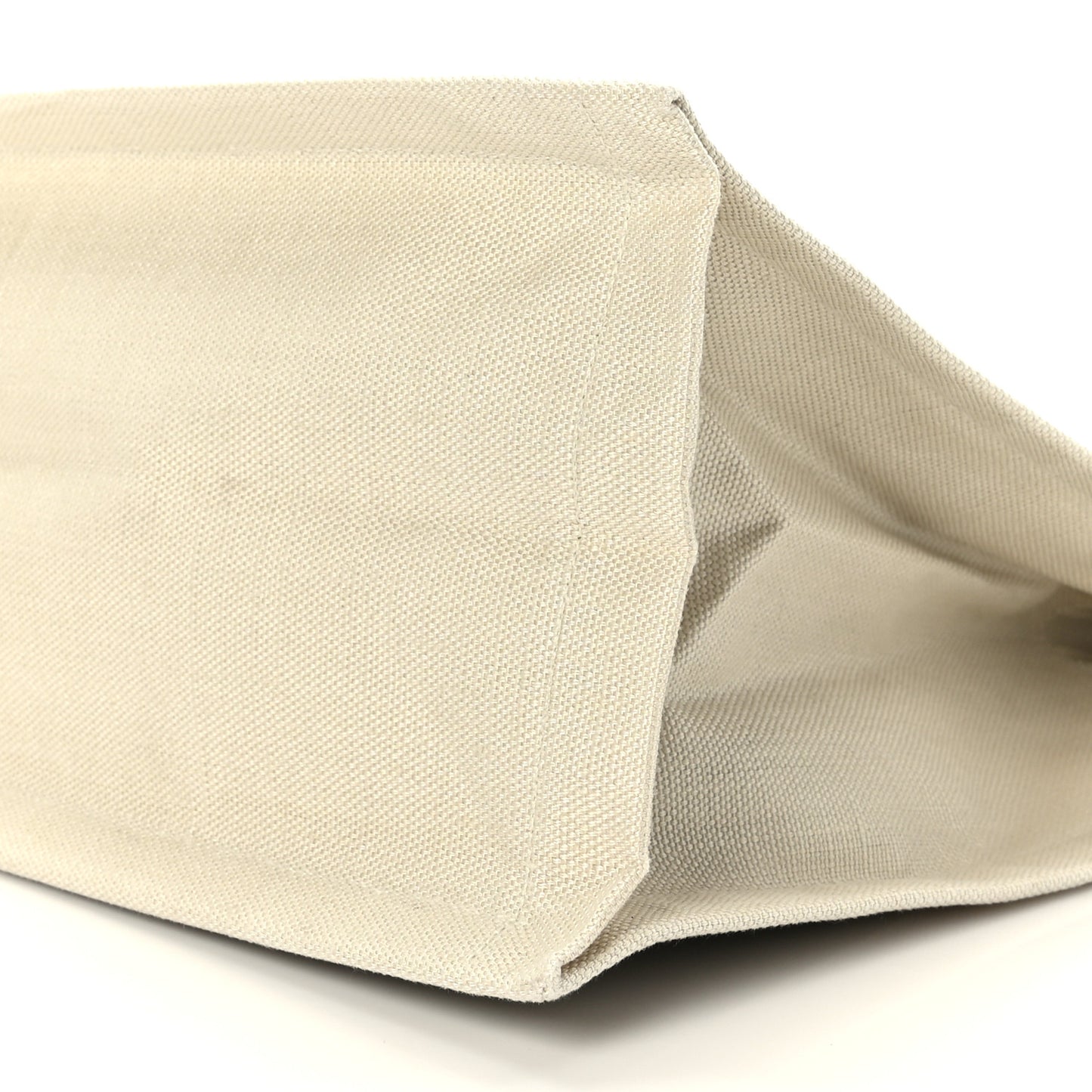 Linen Calfskin Small Rive Gauche Tote Military Green Blanc Vintage