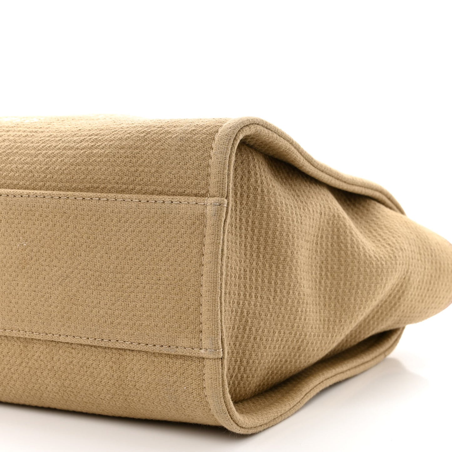 Mixed Fibers Small Deauville Tote Beige