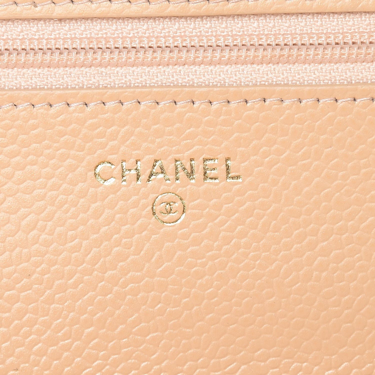 Chanel Caviar Quilted Wallet On Chain WOC Beige Clair 8 of 11
