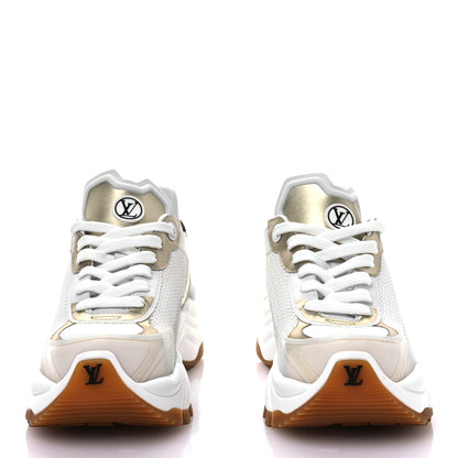 Louis Vuitton Monogram Calfskin Run 55 Sneakers 37.5 White 2 of 9