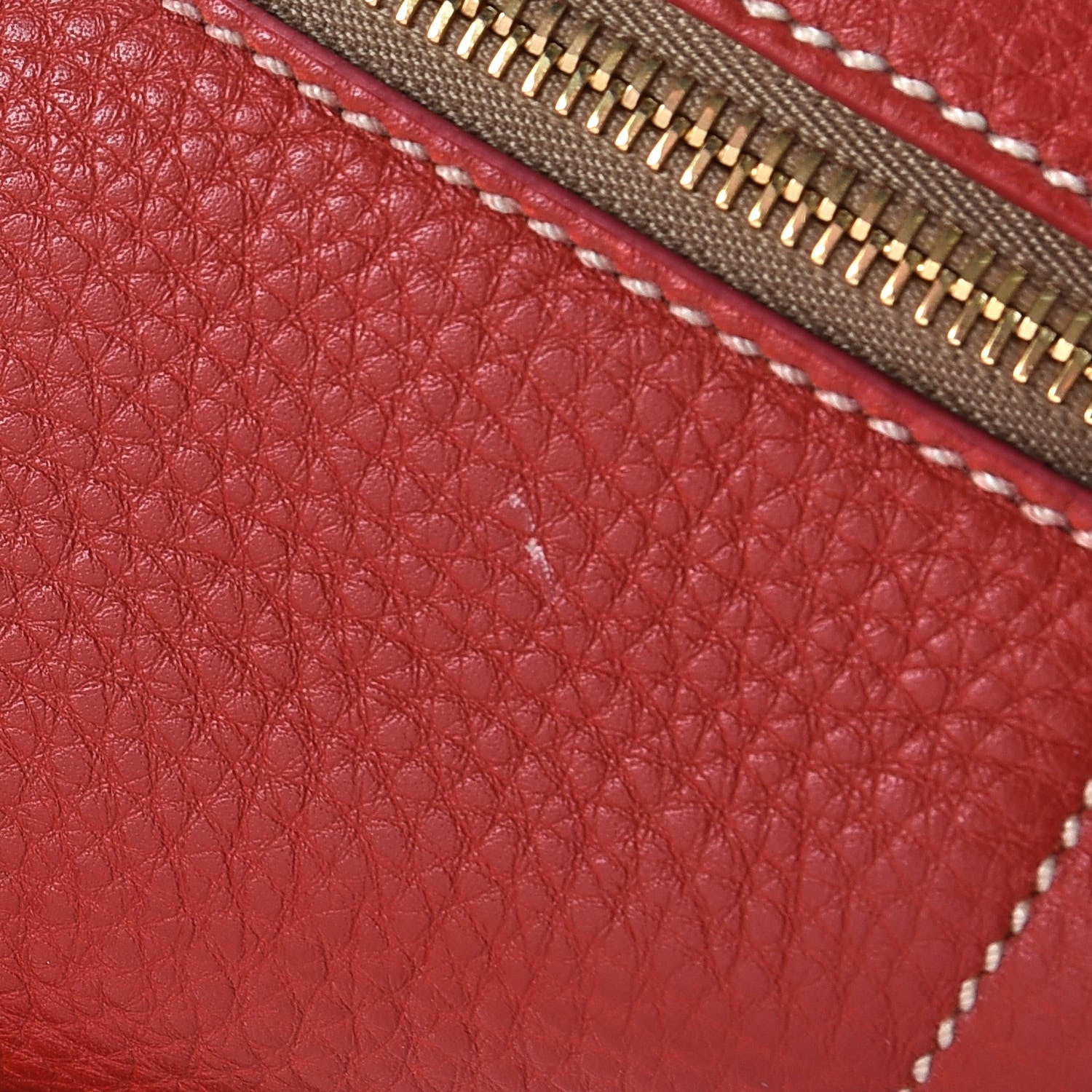 Prada Vitello Daino Shoulder Bag Fuoco 9 of 14