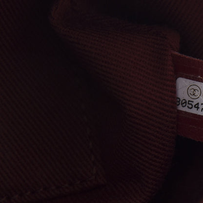 Chanel Caviar Quilted Small Coco Handle Flap Burgundy 7 of 11