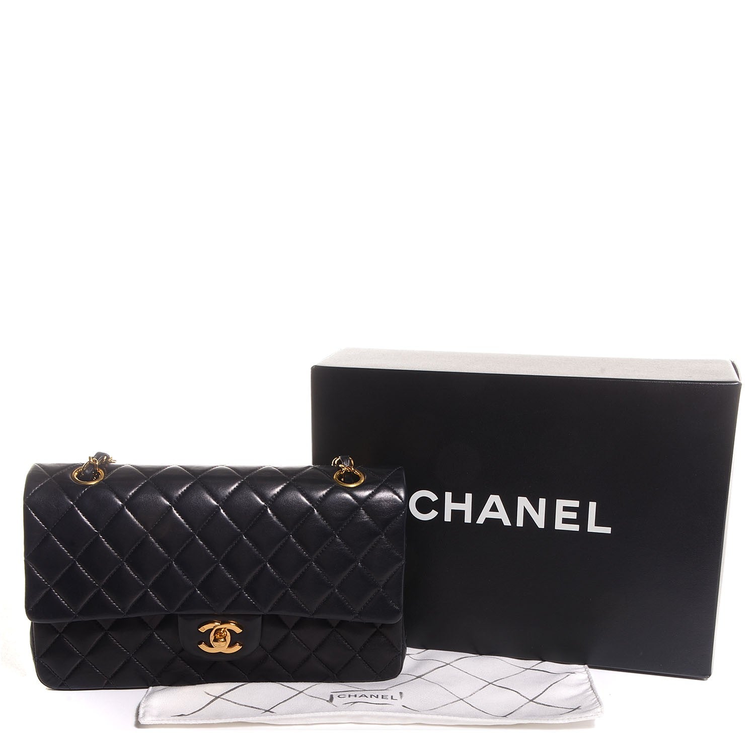 Chanel Lambskin Medium Double Flap Black 5 of 9