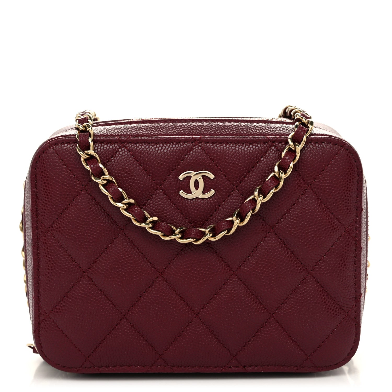 Chanel Caviar Quilted Camera Bag Burgundy 1 of 11