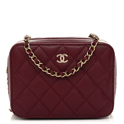 Chanel Caviar Quilted Camera Bag Burgundy 1 of 11