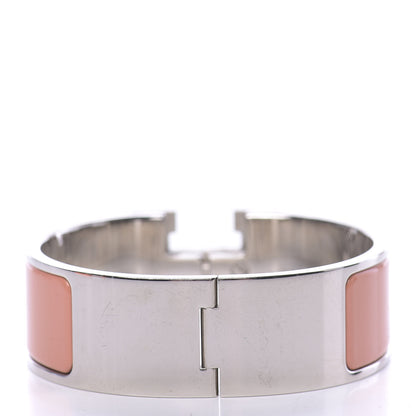 Hermes Enamel Wide Clic Clac H Bracelet PM Peach Melba 3 of 5
