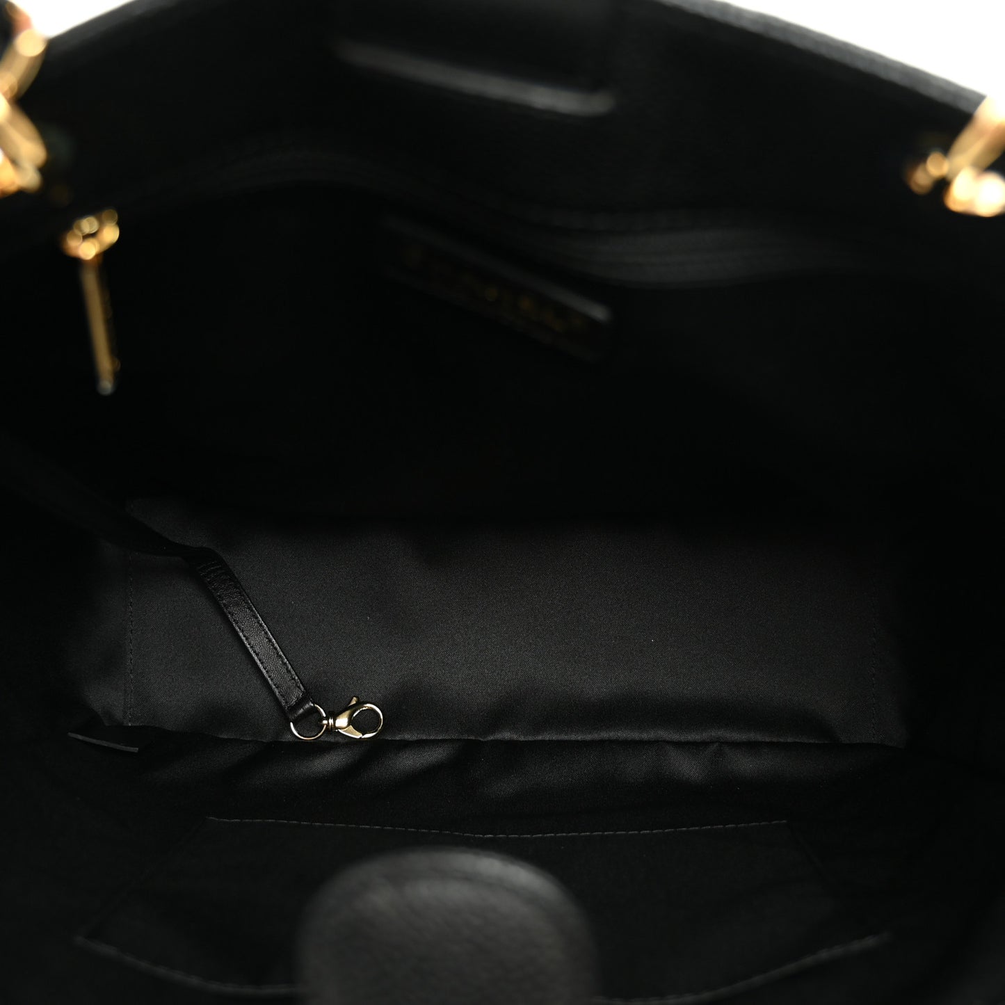 Caviar Quilted Vertical Grand Shopping Tote GST Black