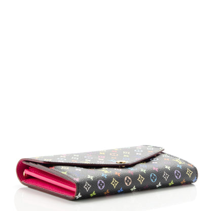 Louis Vuitton Monogram Multicolor Sarah Wallet NM Black Grenade 4 of 6
