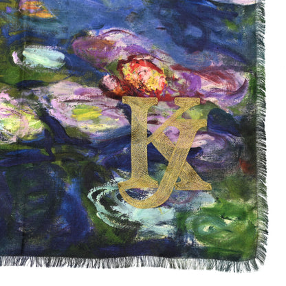Louis Vuitton Wool Silk Masters Monet Shawl 4 of 5
