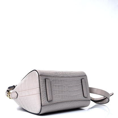 Givenchy Calfskin Crocodile Embossed Mini Antigona Dune 4 of 5