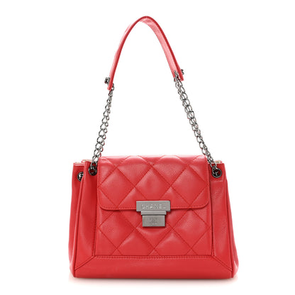 Chanel Caviar Small Accordion Flap Red 1 of 10