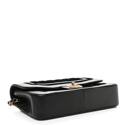 Chanel Metallic Lambskin Velvet Quilted Medium Flap Black 4 of 11