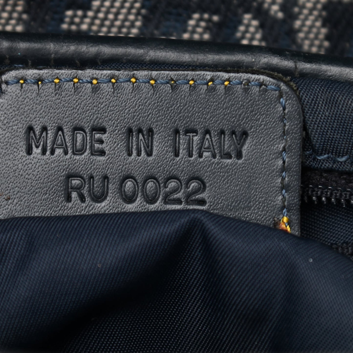 Monogram Saddle Bag Blue