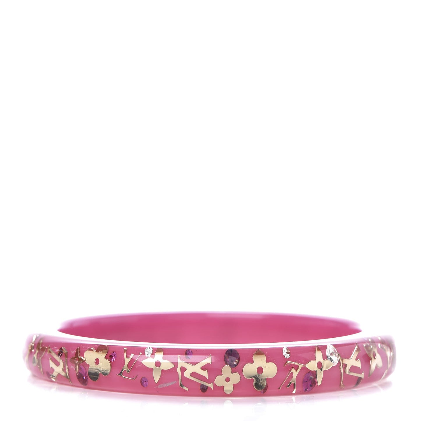 Resin Swarovski Medium Inclusion Bracelet PM Framboise