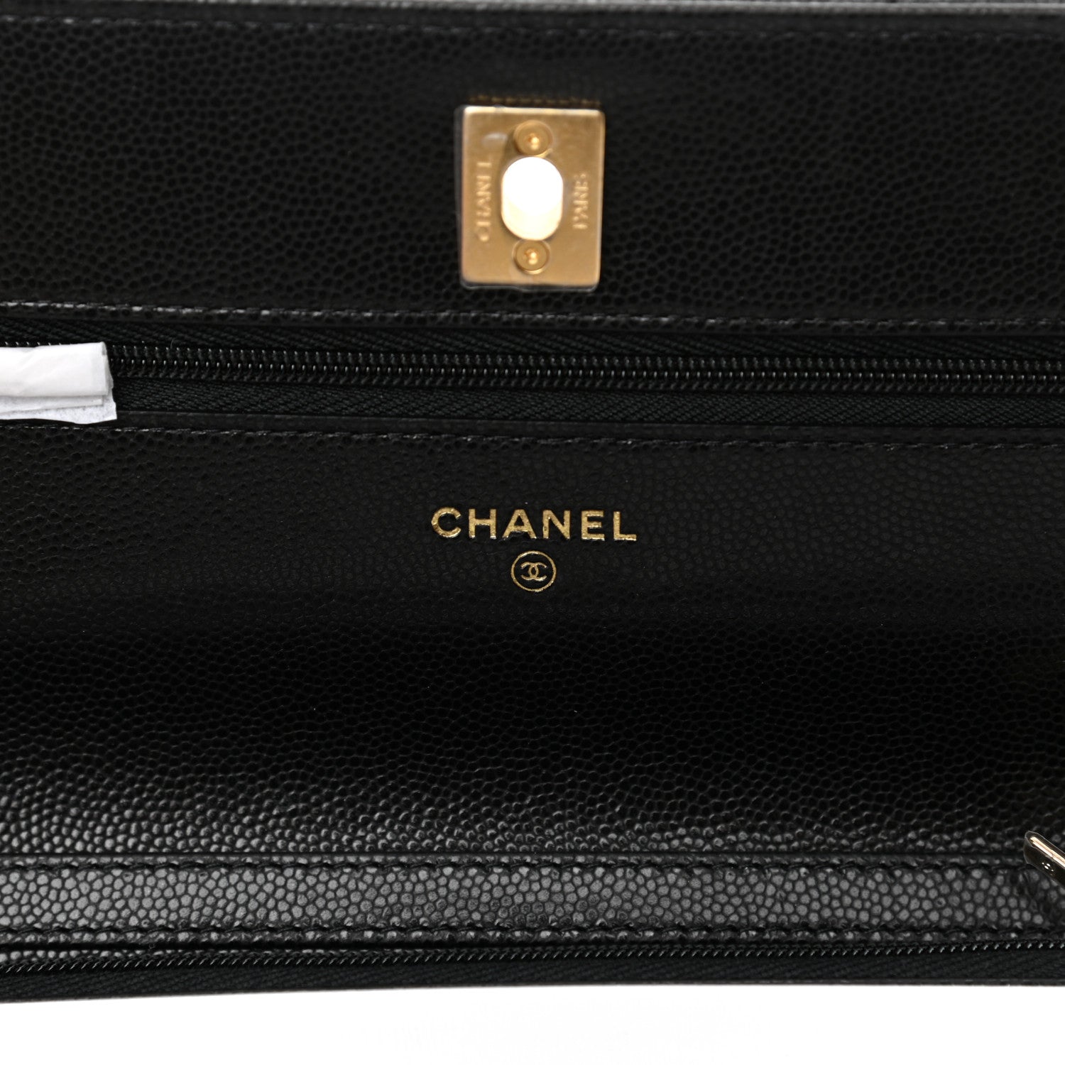 Chanel Caviar Quilted Twist Your Buttons Wallet On Chain WOC Black 6 of 11