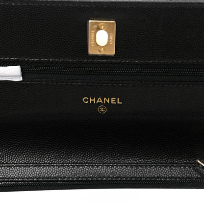 Chanel Caviar Quilted Twist Your Buttons Wallet On Chain WOC Black 6 of 11