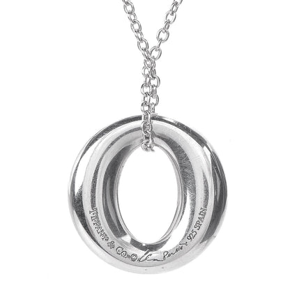 Tiffany Sterling Silver Elsa Peretti Sevillana Pendant Necklace 5 of 9