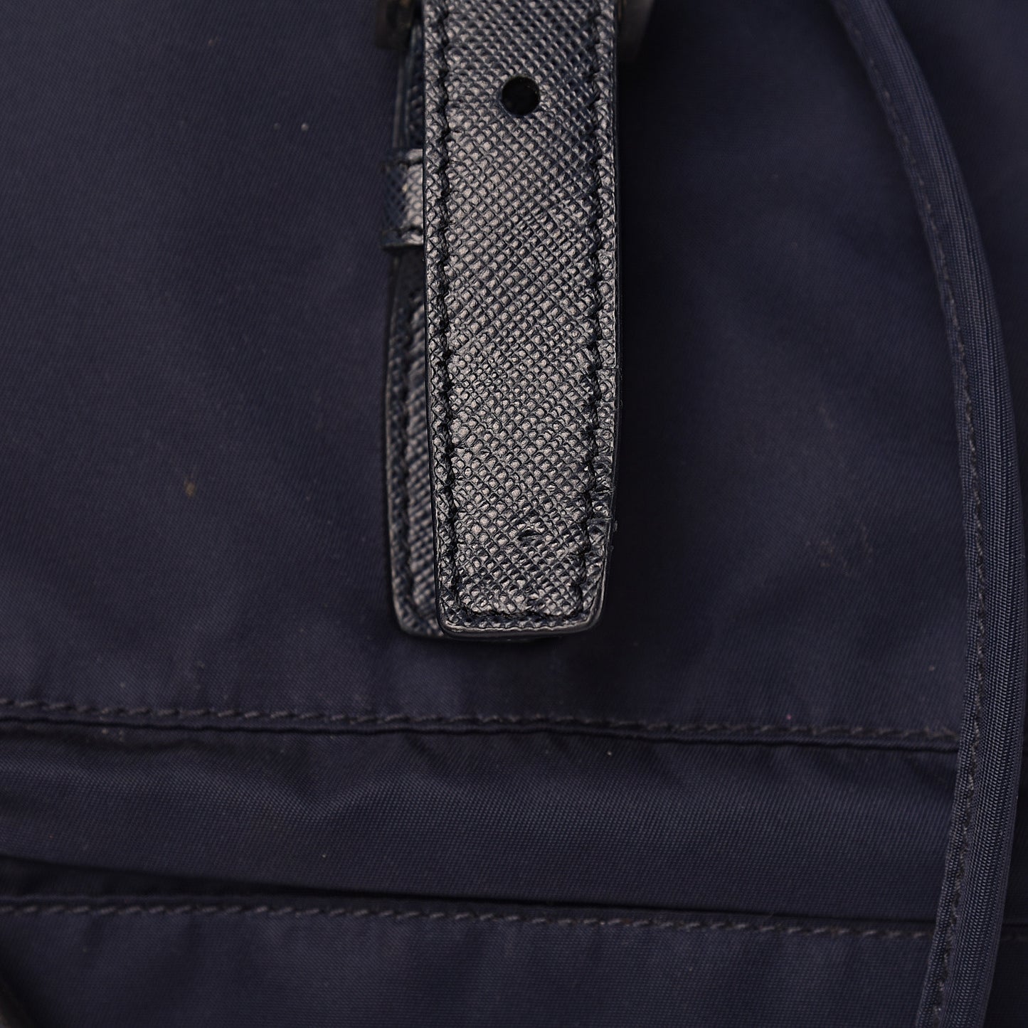 Nylon Vela Saffiano Medium Cinch Backpack Baltico