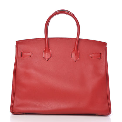 Hermes Epsom Birkin 35 Rouge Casaque 4 of 44