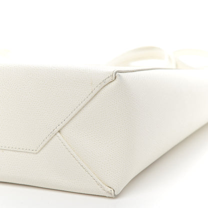 Celine Grained Calfskin Small Vertical Cabas Cream 9 of 10