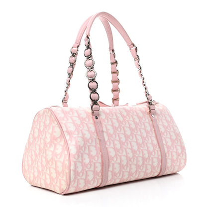 Christian Dior Monogram Romantique Boston Bag Pink 2 of 4