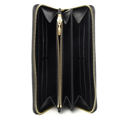 Louis Vuitton Vernis Kusama Infinity Dots Zippy Wallet Black 5 of 6