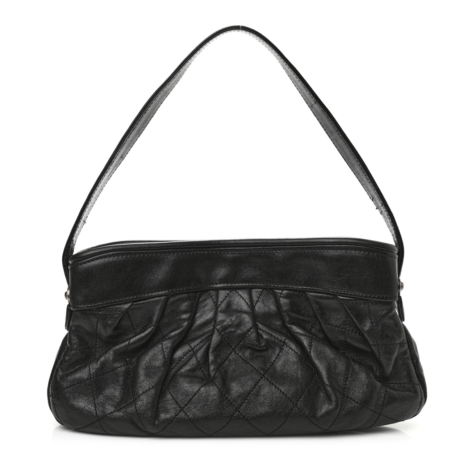 Chanel Calfskin Quilted Shoulder Bag Black 1 of 10