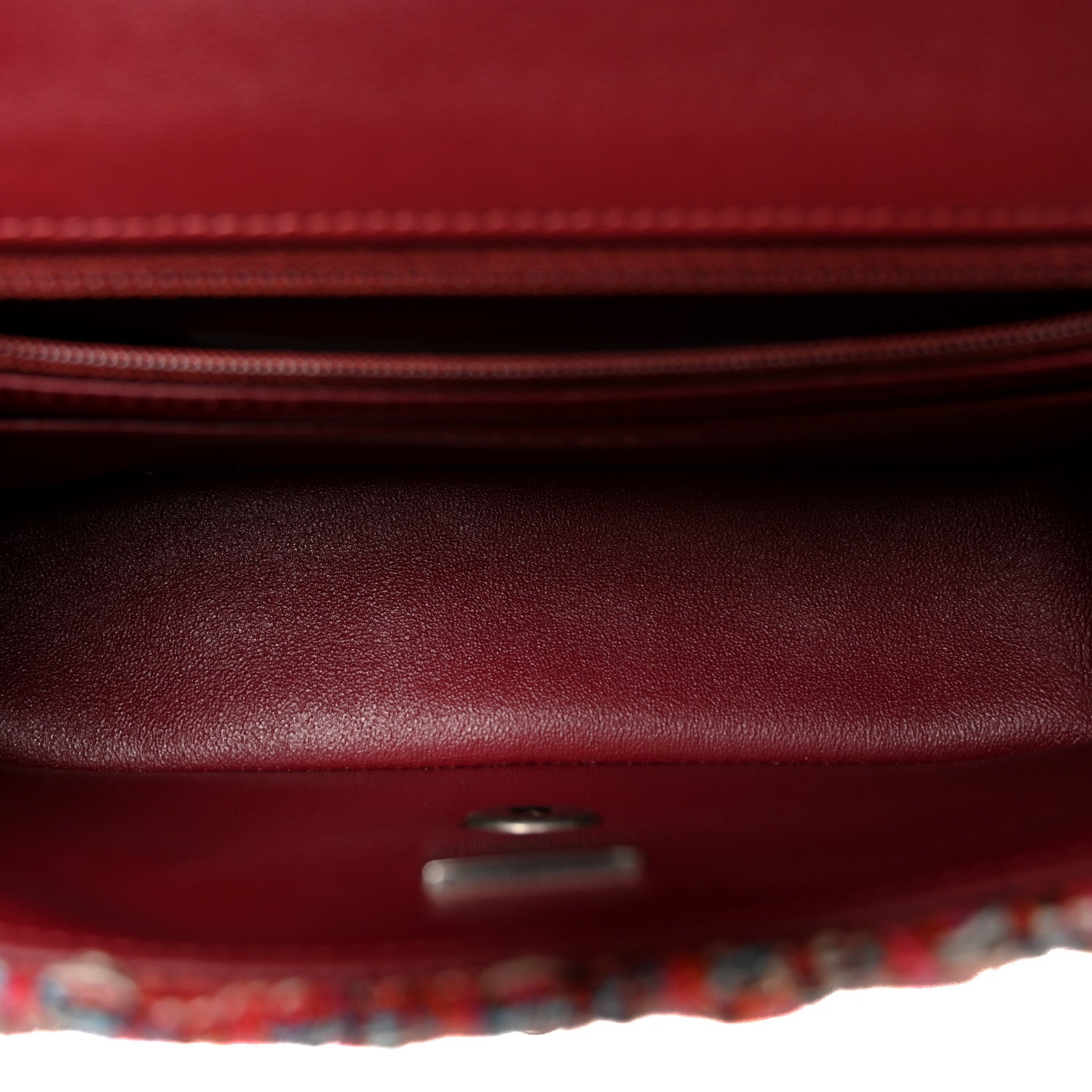 Chanel Tweed Quilted Mini Rectangular Flap Red Blue Ecru Black Pink 5 of 11