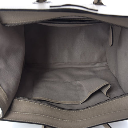 Celine Drummed Calfskin Mini Luggage Dune 5 of 10