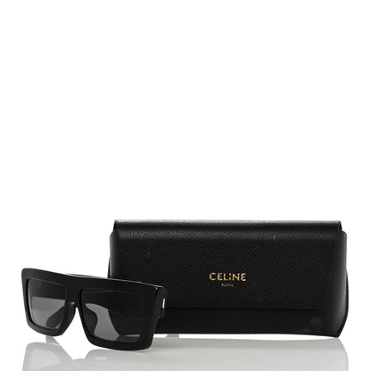 Celine Acetate Monochroms 02 Square Sunglasses CL40214U Black 7 of 7
