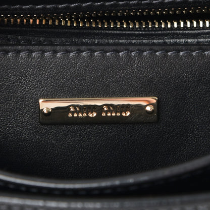 Miu Miu Soft Calfskin Top Handle Satchel Nero Black 7 of 10