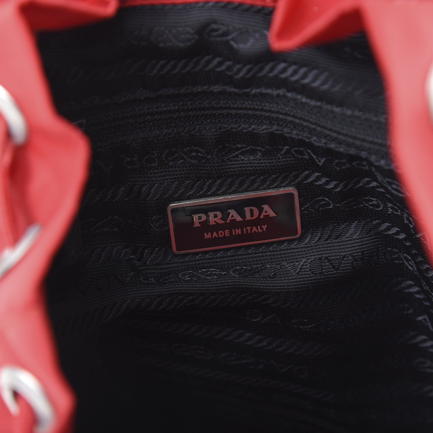 Prada Nylon Vela Small Backpack Rosso 7 of 9