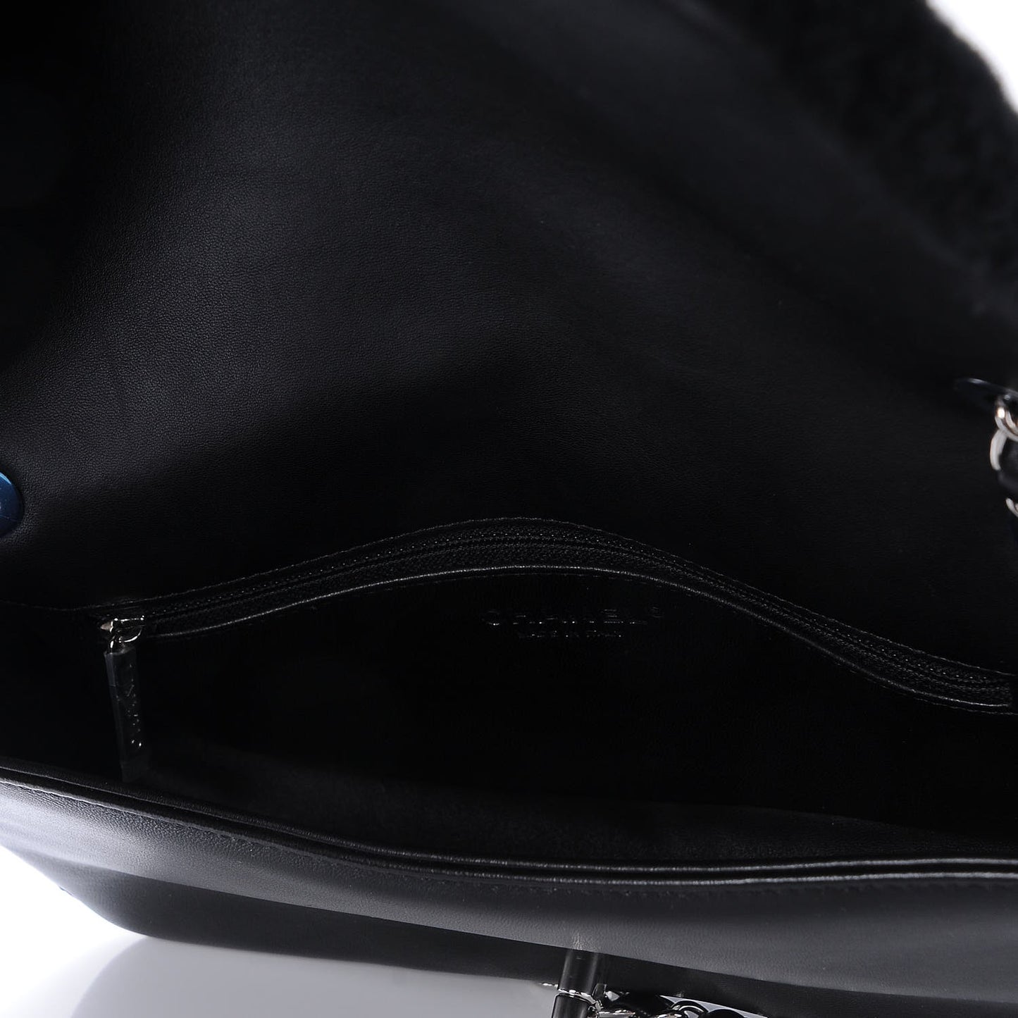 Shearling Lambskin Medium 100% Flap Black