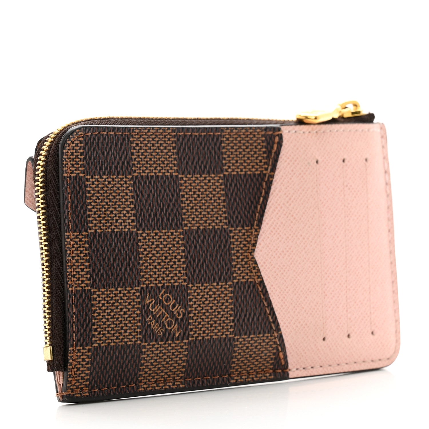 Louis Vuitton Damier Ebene Recto Verso Card Holder Rose Ballerine 3 of 6