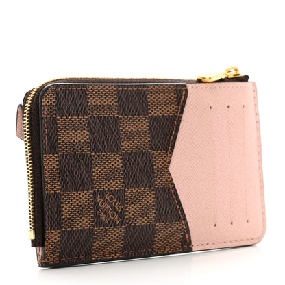 Louis Vuitton Damier Ebene Recto Verso Card Holder Rose Ballerine 3 of 6