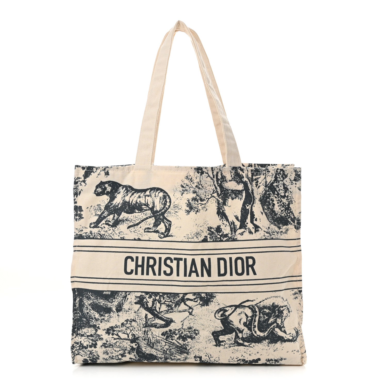 Christian Dior Canvas Dioriviera Tote Grey 1 of 11