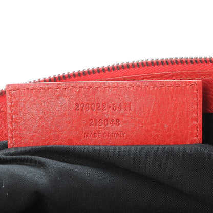 Balenciaga Agneau Arena Classic Hardware Medium Clip Rouge Coquelicot 7 of 7