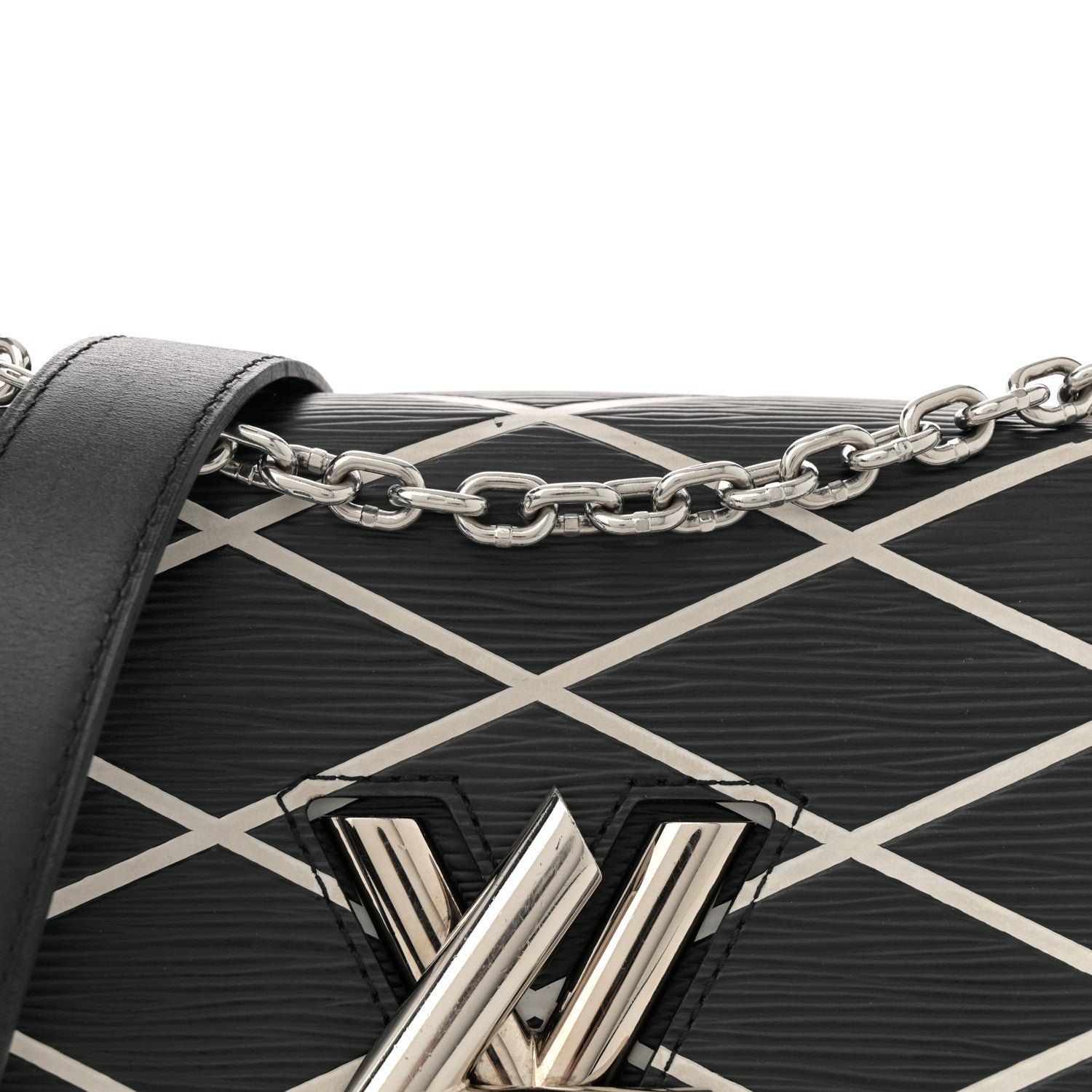 Louis Vuitton Epi Malletage Twist Shoulder Bag PM Black 7 of 10