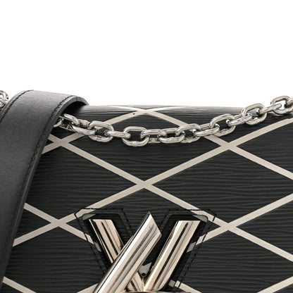 Louis Vuitton Epi Malletage Twist Shoulder Bag PM Black 7 of 10