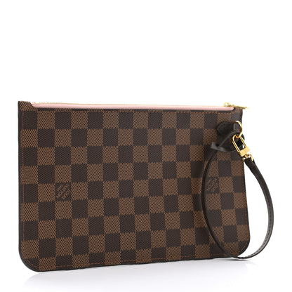 Louis Vuitton Damier Ebene Neverfull MM GM Pochette Rose Ballerine 3 of 7