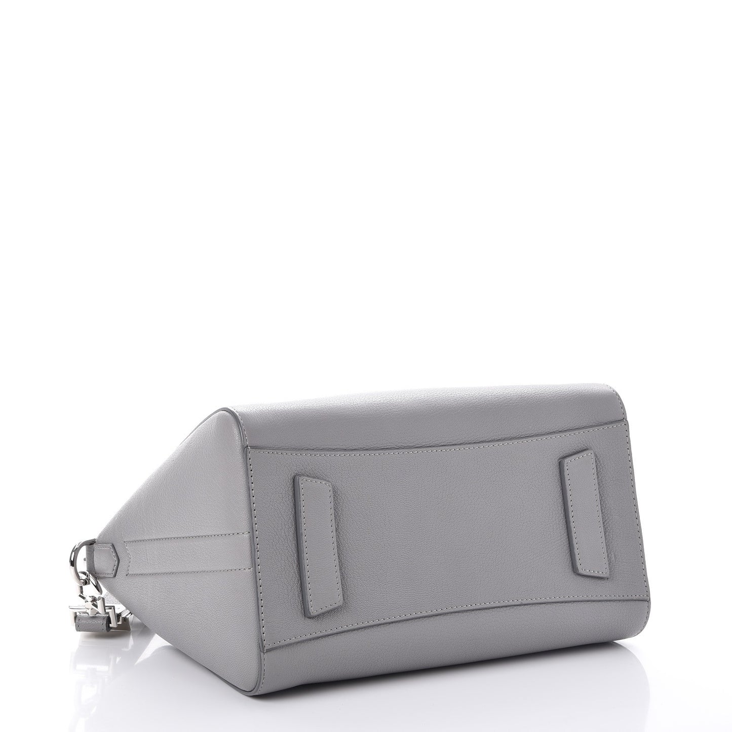 Sugar Goatskin Small Antigona Pearl Grey