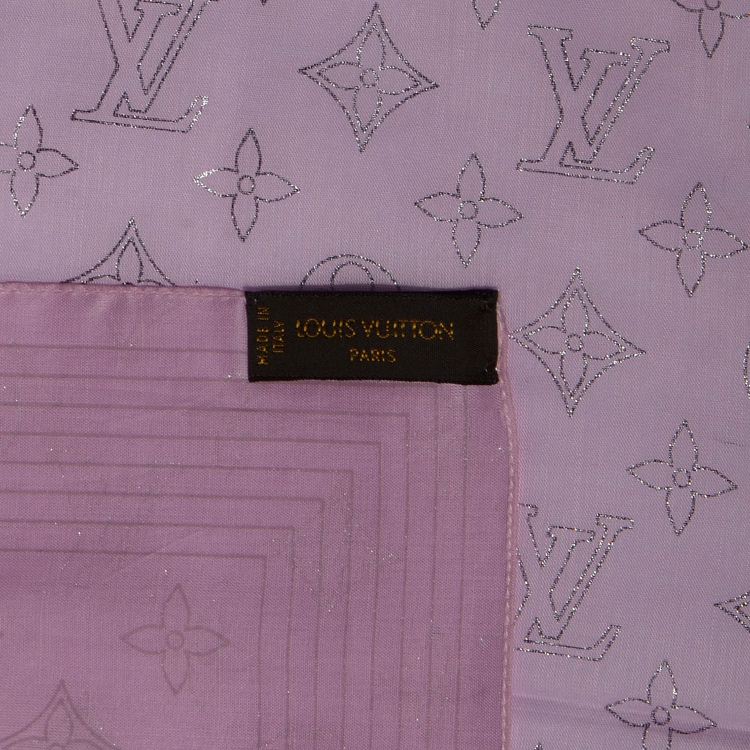 Louis Vuitton Cotton Monogram Bandana Purple 4 of 4