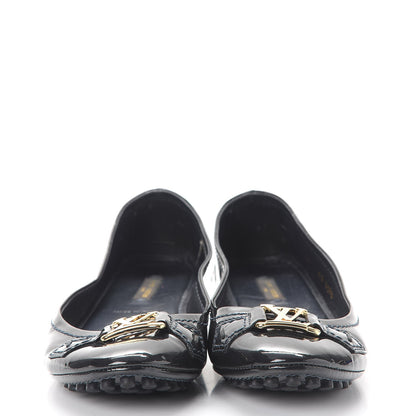 Louis Vuitton Patent Calf Oxford Ballerina Flats 36 Black 2 of 12