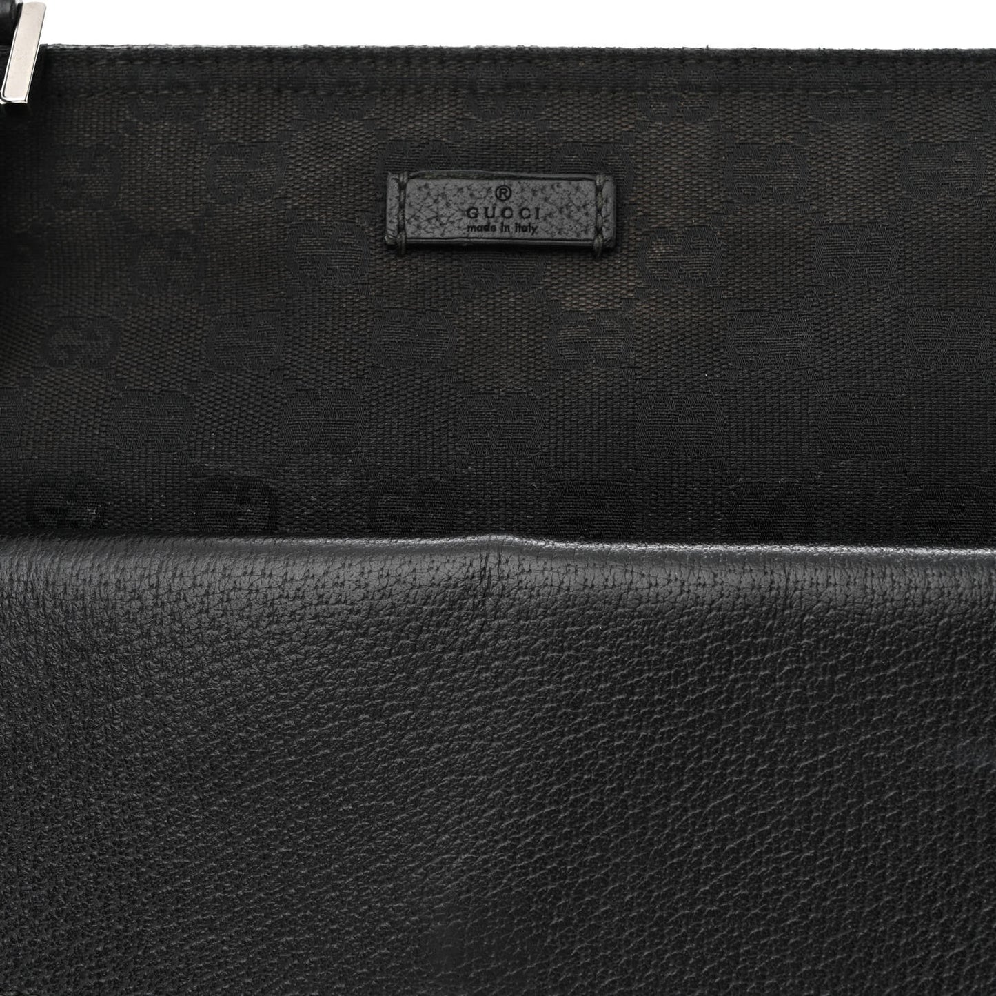 Monogram Signature Web Small Messenger Black