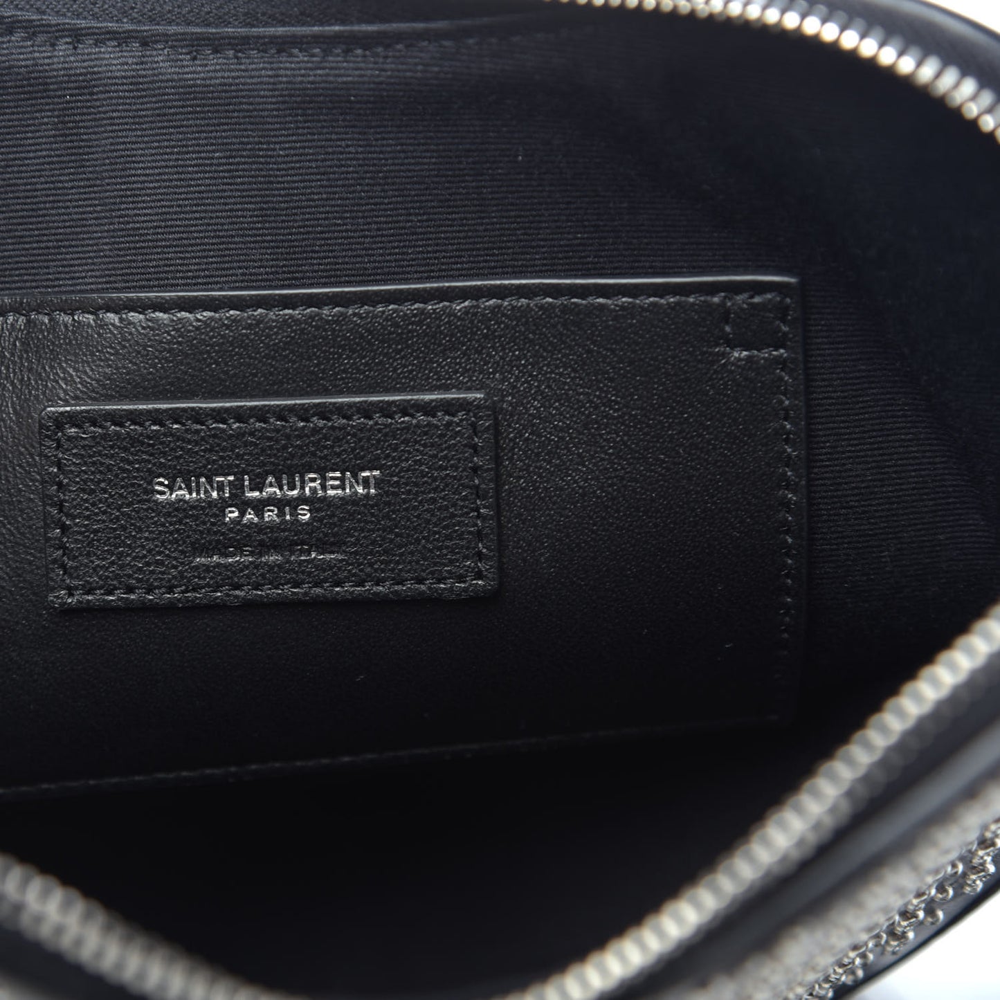 Calfskin Studded Monogram Heart Shoulder Bag Black